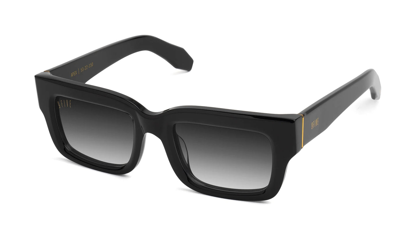 9FIVE Apex Black &amp; Gold - Gradient Sunglasses