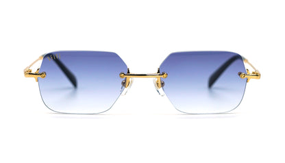 Special Edition: 9FIVE Clarity Lite Gold w/ Blue Lens 