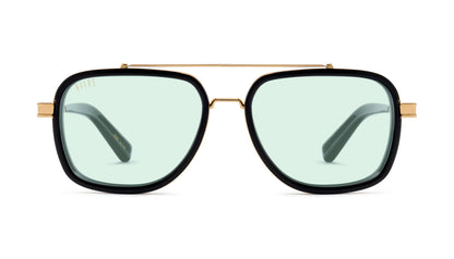 9FIVE Crowns Black & Gold - Jade/Green Photochromic Lens