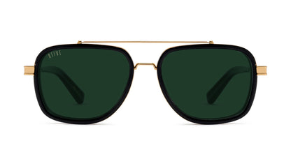 9FIVE Crowns Black & Gold - Jade/Green Photochromic Lens