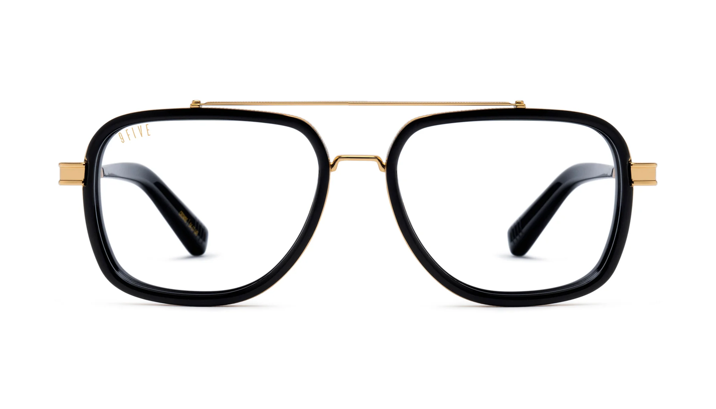 9FIVE Crowns Black &amp; Gold - Clear Lens