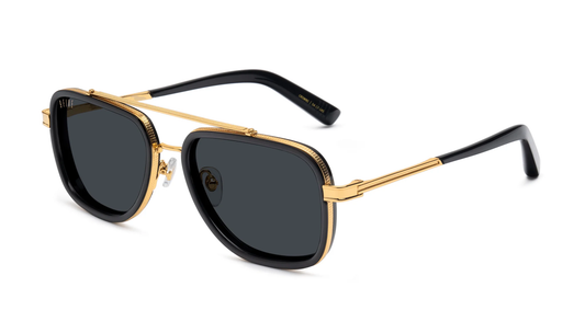 9FIVE Crowns Black &amp; Gold - Sunglasses
