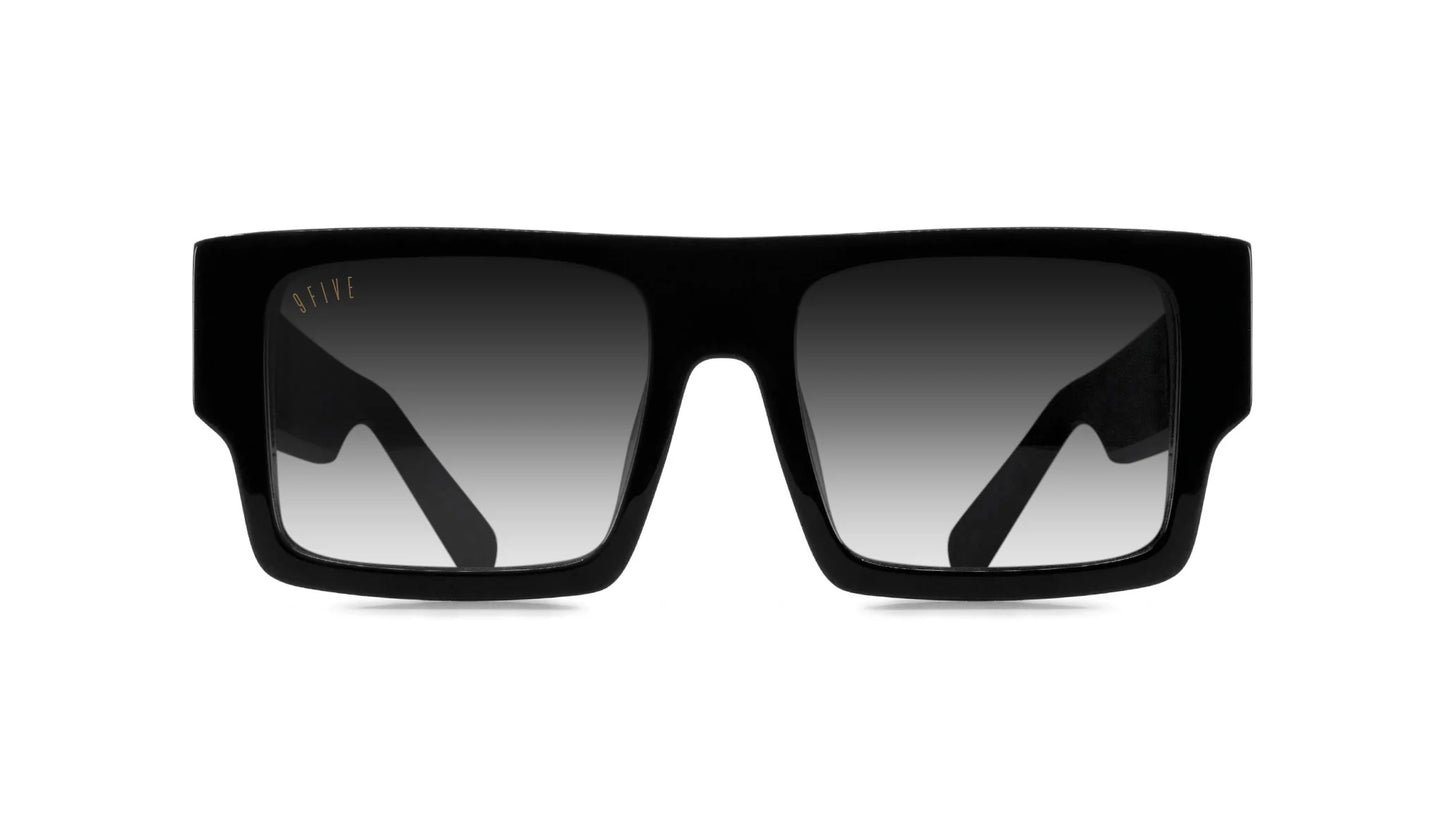 9FIVE Diego Black &amp; Gold - Gradient Sunglasses