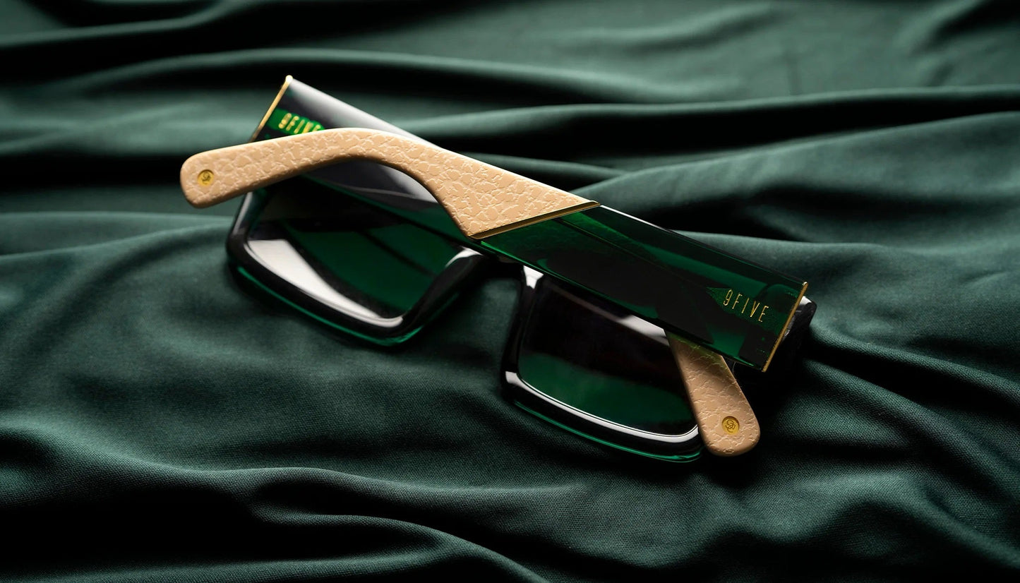 9FIVE Diego Tundra Green - Sepia Gradient Sunglasses