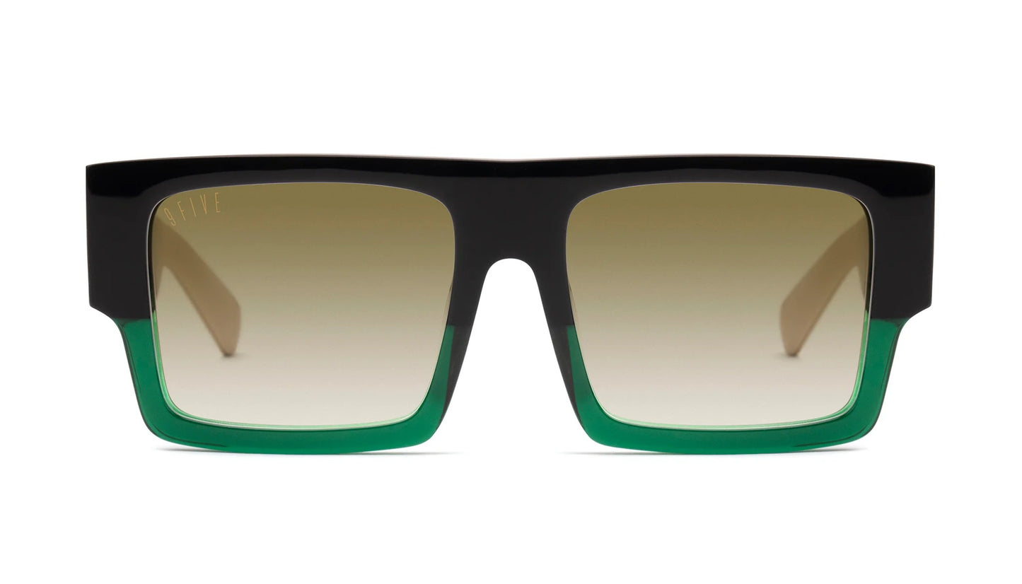 9FIVE Diego Tundra Green - Sepia Gradient Sunglasses