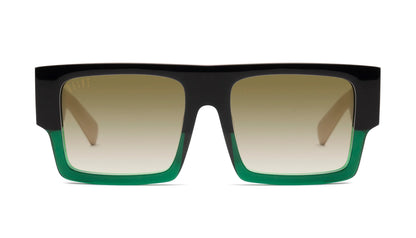9FIVE Diego Tundra Green - Sepia Gradient Sunglasses