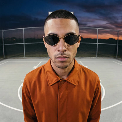 9FIVE Iris Rhombus Black &amp; Gold - Sunglasses