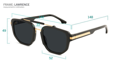 9FIVE Lawrence Gold Scale Sunglasses - Limited