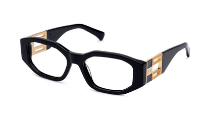 9FIVE Levels Black &amp; 24K Gold Clear Lens