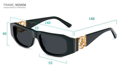 9FIVE Novem Black & Gold - Sunglasses