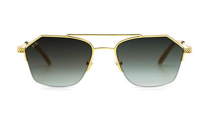 9FIVE Quarter AC Black &amp; Gold – Gradient Sunglasses 