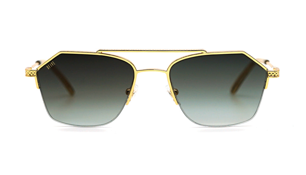 9FIVE Quarter AC Black & Gold – Gradient Sunglasses ✔️