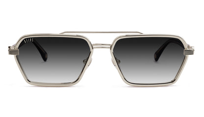 9FIVE Reigns XL Platinum - Dark grey & Olive lens