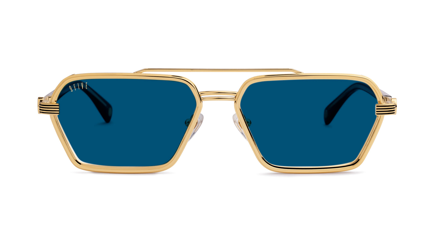 9FIVE Reigns Black & Gold - Blue Photochromic Lens