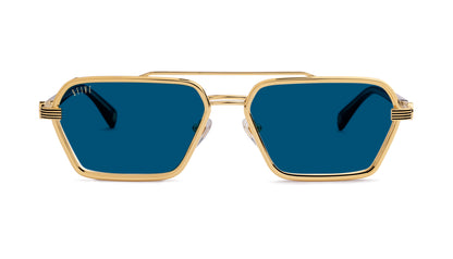 9FIVE Reigns Black & Gold - Blue Photochromic Lens