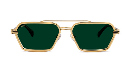 9FIVE Reigns Black & Gold - Jade/Green Photochromic Lens