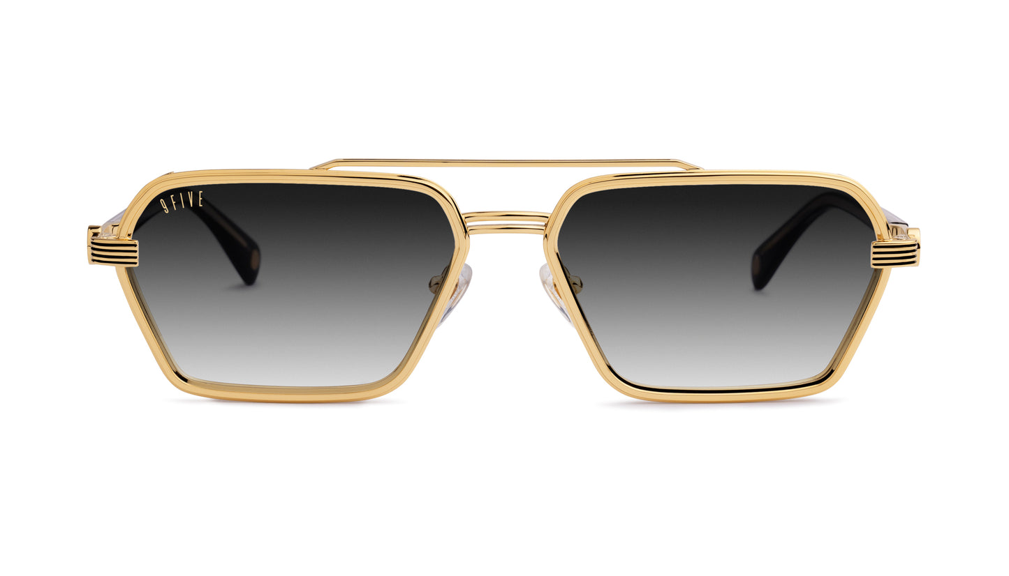9FIVE Reigns Black & Gold - Black Gradient Lens