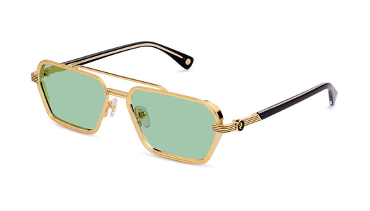 9FIVE Reigns Black & Gold - Jade/Green Photochromic Lens