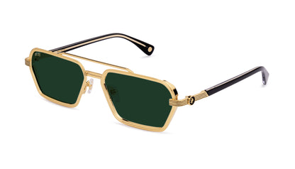 9FIVE Reigns Black & Gold - Jade/Green Photochromic Lens