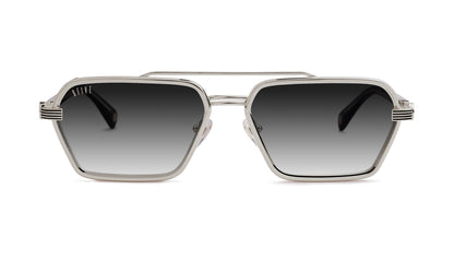 9FIVE Reigns Platinum - Dark grey & Olive lens