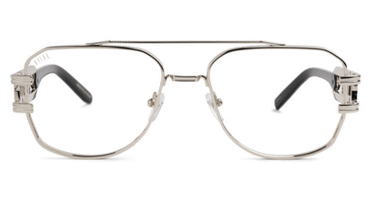 9FIVE Royals XL Black & Platinum - Clear Lens