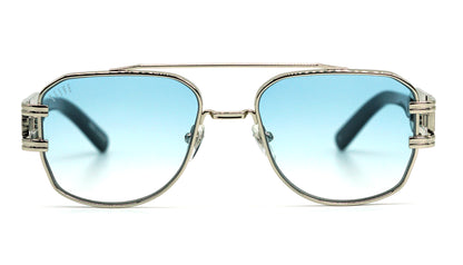 EU Exclusive: 9FIVE Royals XL Platinum w/ Light Blue Lens