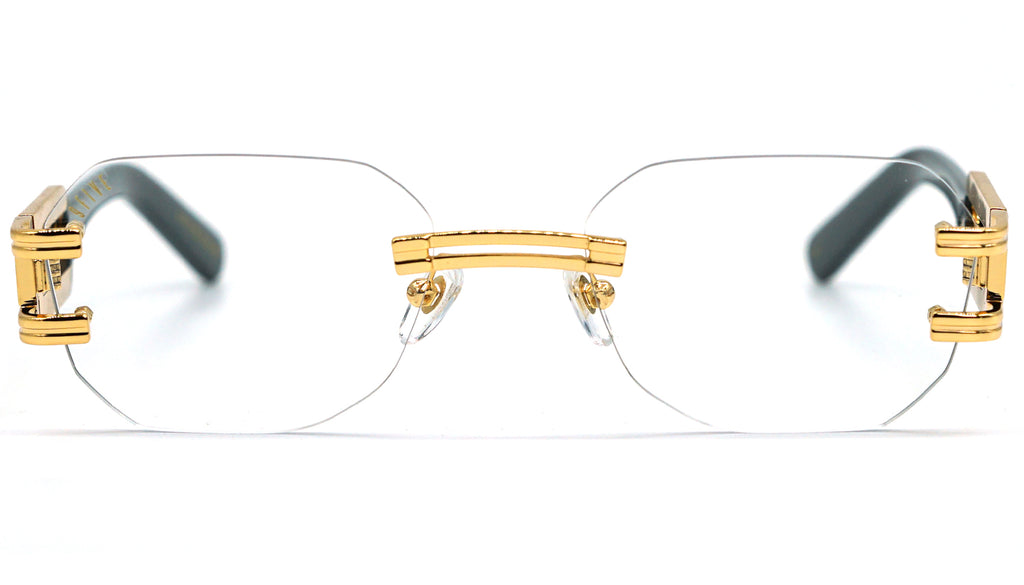 9FIVE Royals Lite <strong>XL </strong> Black & Gold – Clear Lens