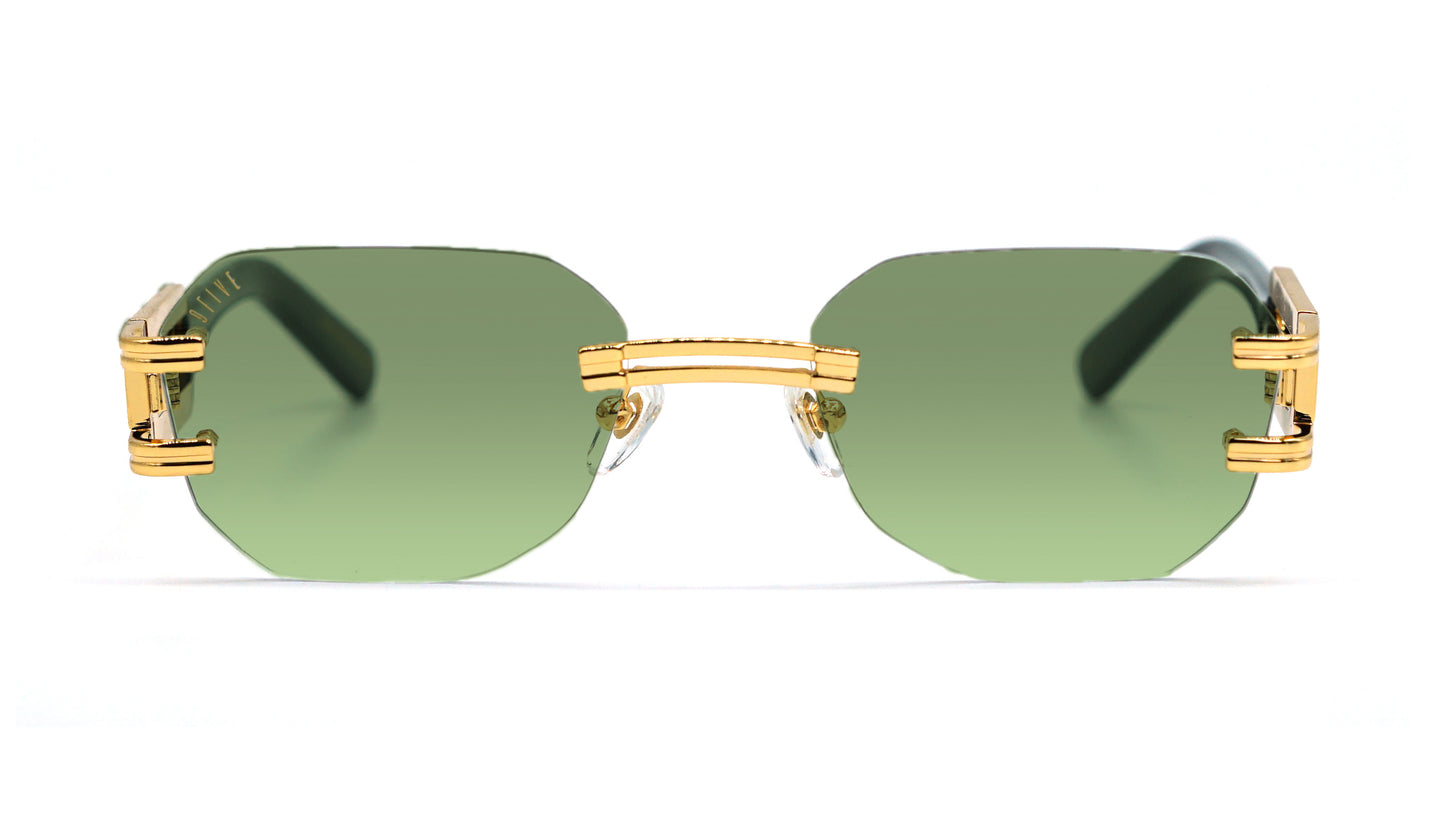 9FIVE Royals Lite Black & Gold – Olive gradient lens
