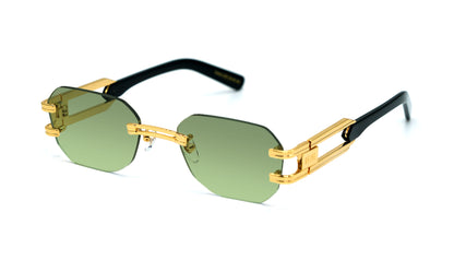 9FIVE Royals Lite Black & Gold – Olive gradient lens