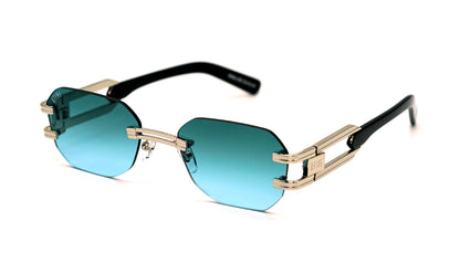 EU Exclusive: 9FIVE Royals Lite Black & Platinum – Green/Blue Lens