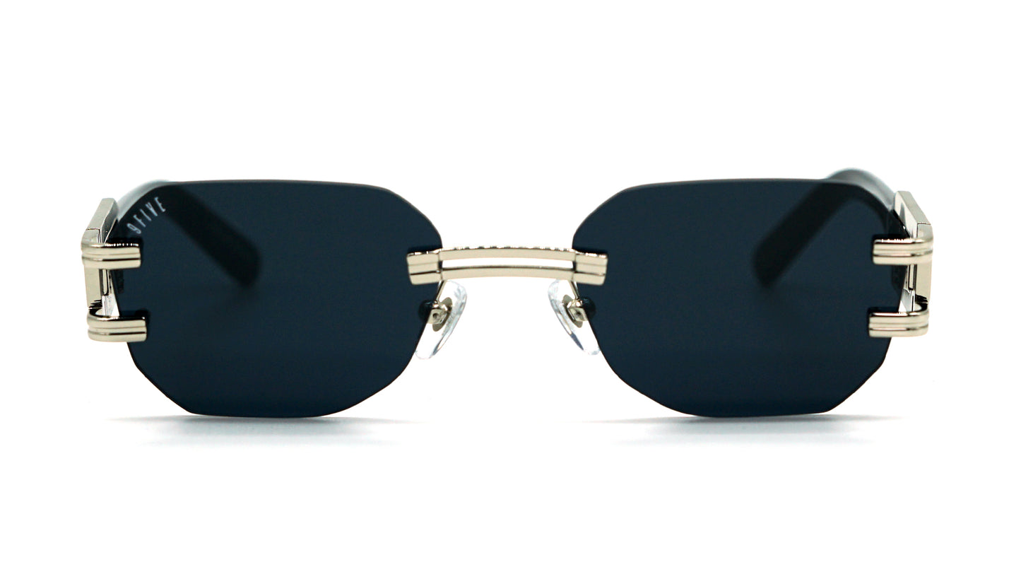 9FIVE Royals Lite Black &amp; Platinum Sunglasses