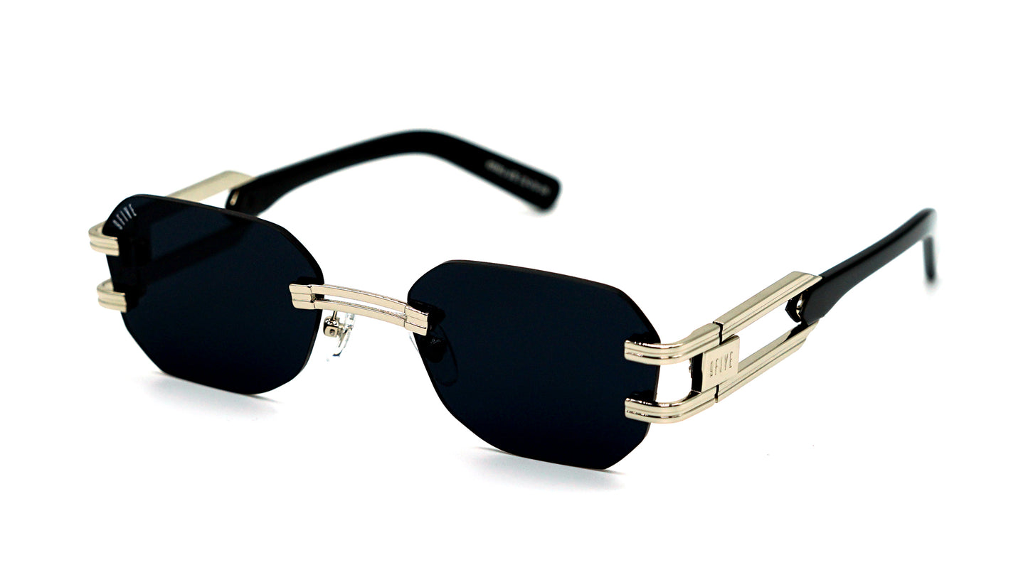 9FIVE Royals Lite Black &amp; Platinum Sunglasses