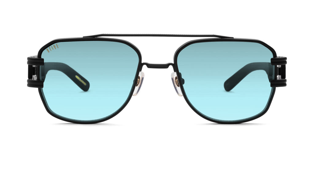 9FIVE Royals Matte Black - Teal gradient Lens