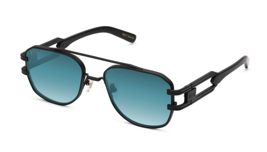 9FIVE Royals Matte Black - Teal gradient Lens