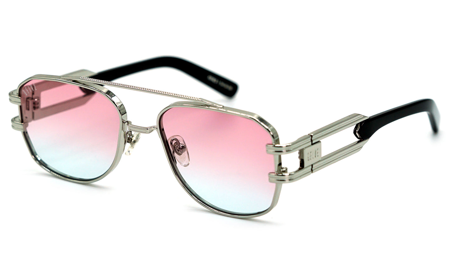 Special Edition: 9FIVE Royals XL Platinum w/ Bicolor Pink Lens