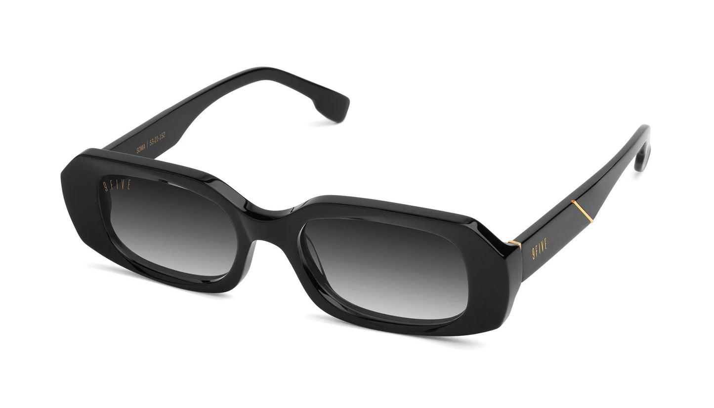 9FIVE Soma Black &amp; Gold - Gradient Sunglasses 