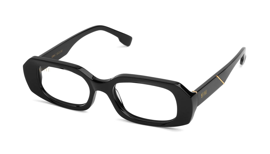 9FIVE Soma Black &amp; Gold Clear Lens Glasses