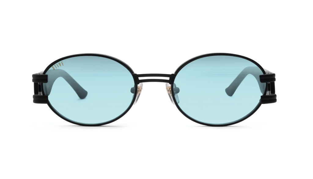 9FIVE St. James Matte Black - Teal gradient Lens