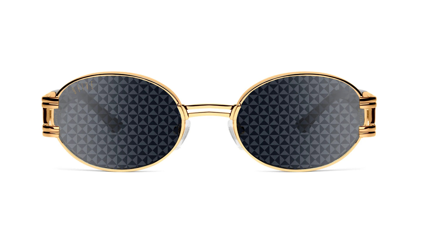 HORS SERIE : 9FIVE St. James Black & Gold - Flash Diamond Sunglasses