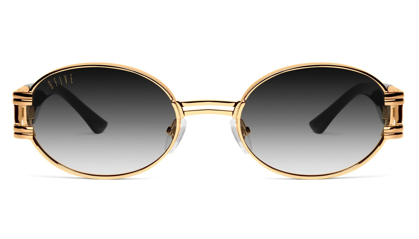 9FIVE St. James – Special <strong>XL </strong> sizing – Black &amp; Gold – Gradient Sunglasses