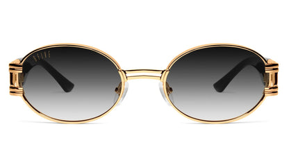 9FIVE St. James – Special XL sizing – Black &amp; Gold – Gradient Sunglasses