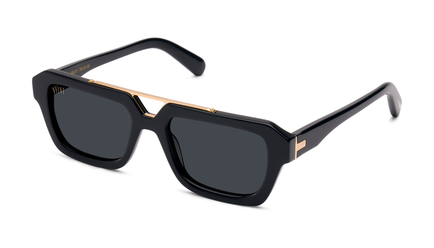 9FIVE Valley - Black &amp; Gold - Sunglasses