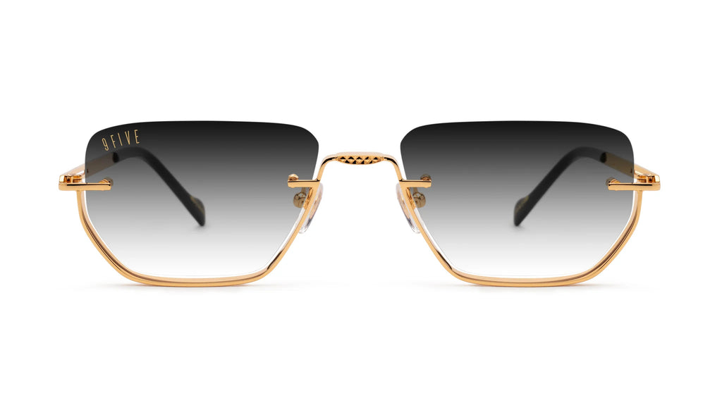 9FIVE Villa Black & Gold - Gradient Sunglasses