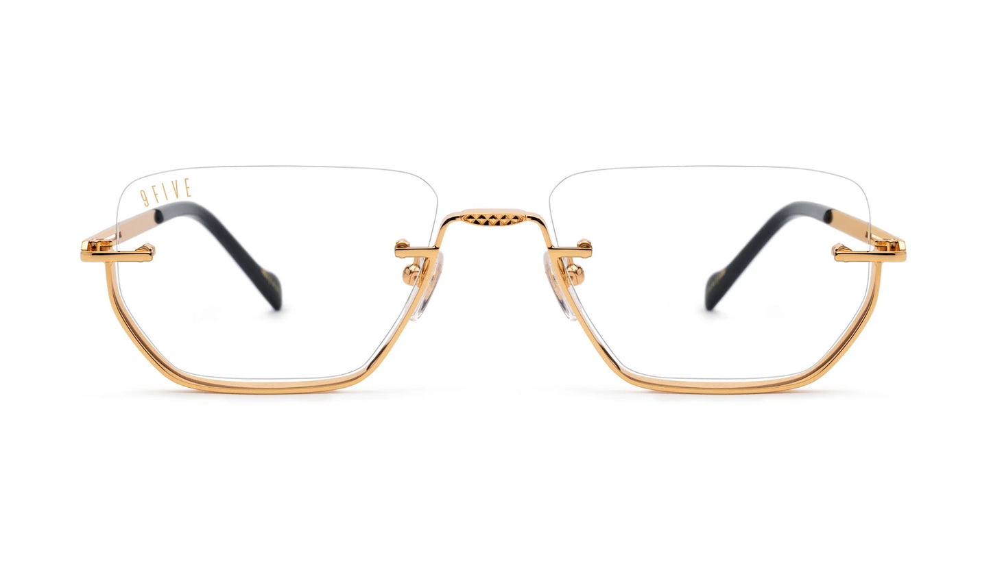 9FIVE Villa Black &amp; Gold - Clear Lens