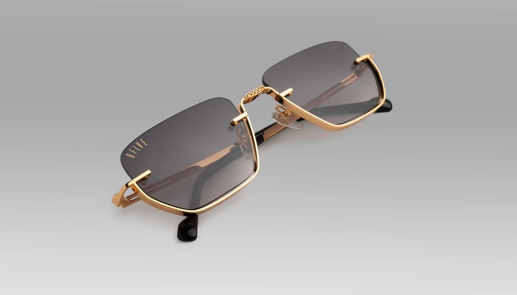 9FIVE Villa Black & Gold - Gradient Sunglasses