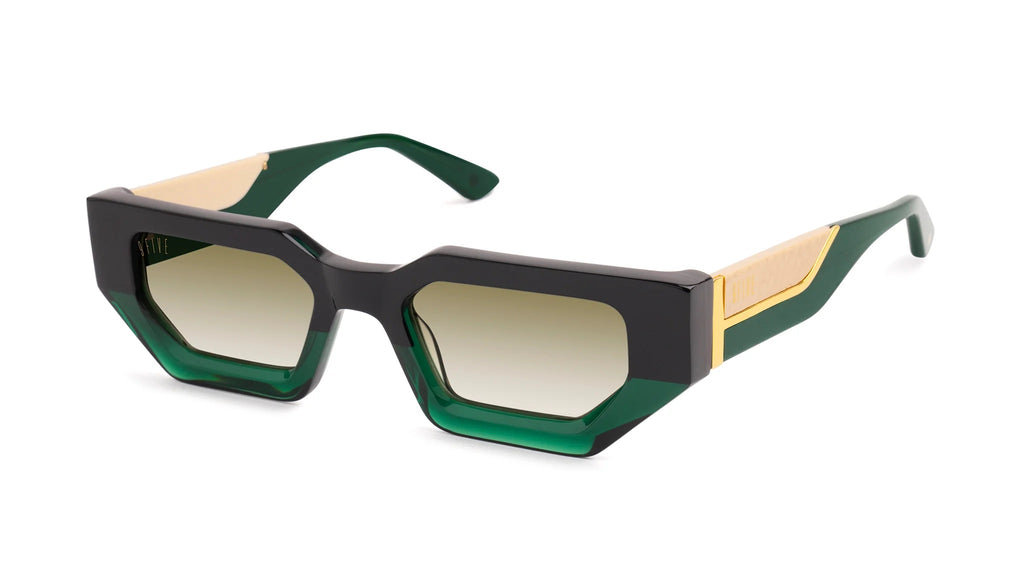 9FIVE Vincent Tundra Green - Sepia Gradient Sunglasses -Limited