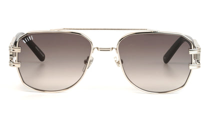 9FIVE Royals – Special XL sizing – Black &amp; Platinum - Gradient Sunglasses