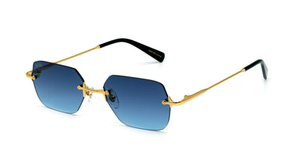 Special Edition: 9FIVE Clarity Lite Gold w/ Blue Lens 