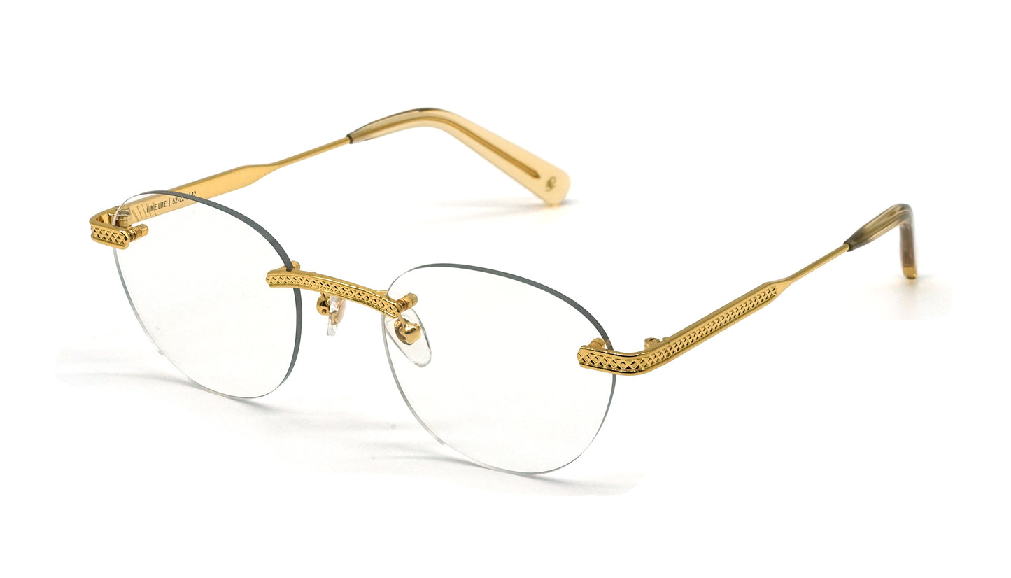 9FIVE Dime Lite Gold Clear Lens Glasses