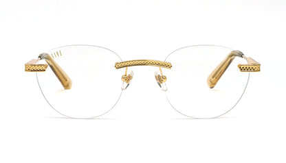 9FIVE Dime Lite Gold Clear Lens Glasses